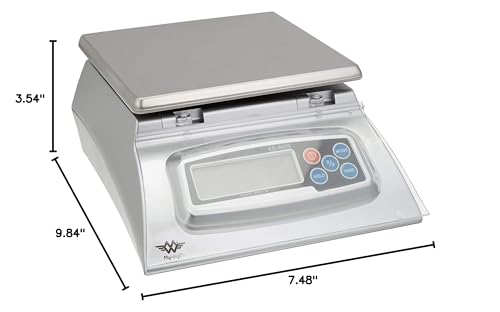 Bakers Math Kitchen Scale by My Weight - KD8000 , Silver