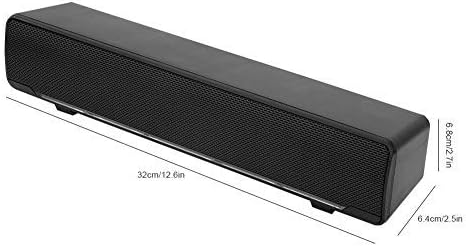 YaizK 3.5 mm MP3, MP4 Mini Portable USB Wired soundbar Music Player Bass Surround Soundbox Speaker with Audio Plug