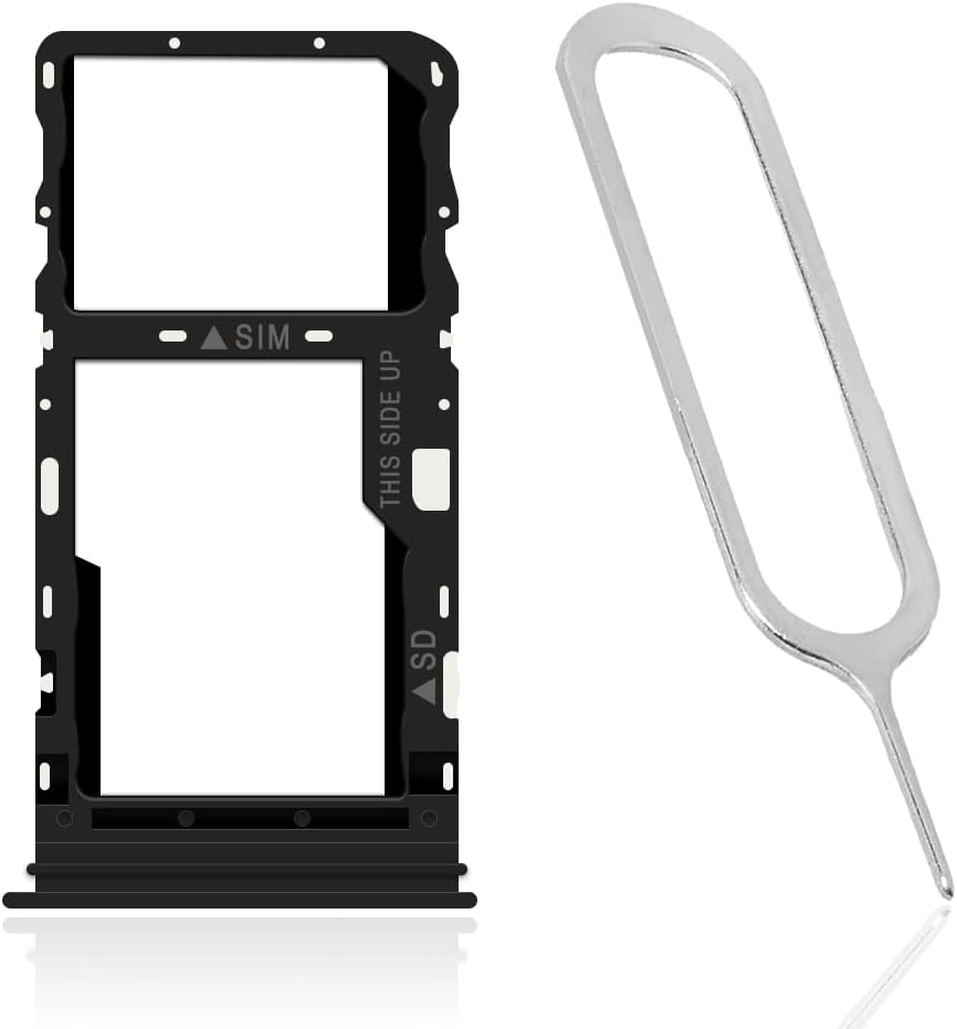 AceSoft 5G T779W Portable Extra SIM and Memory Card Tray Holder + SIM Card Ejection Pin Compatible with TCL Stylus