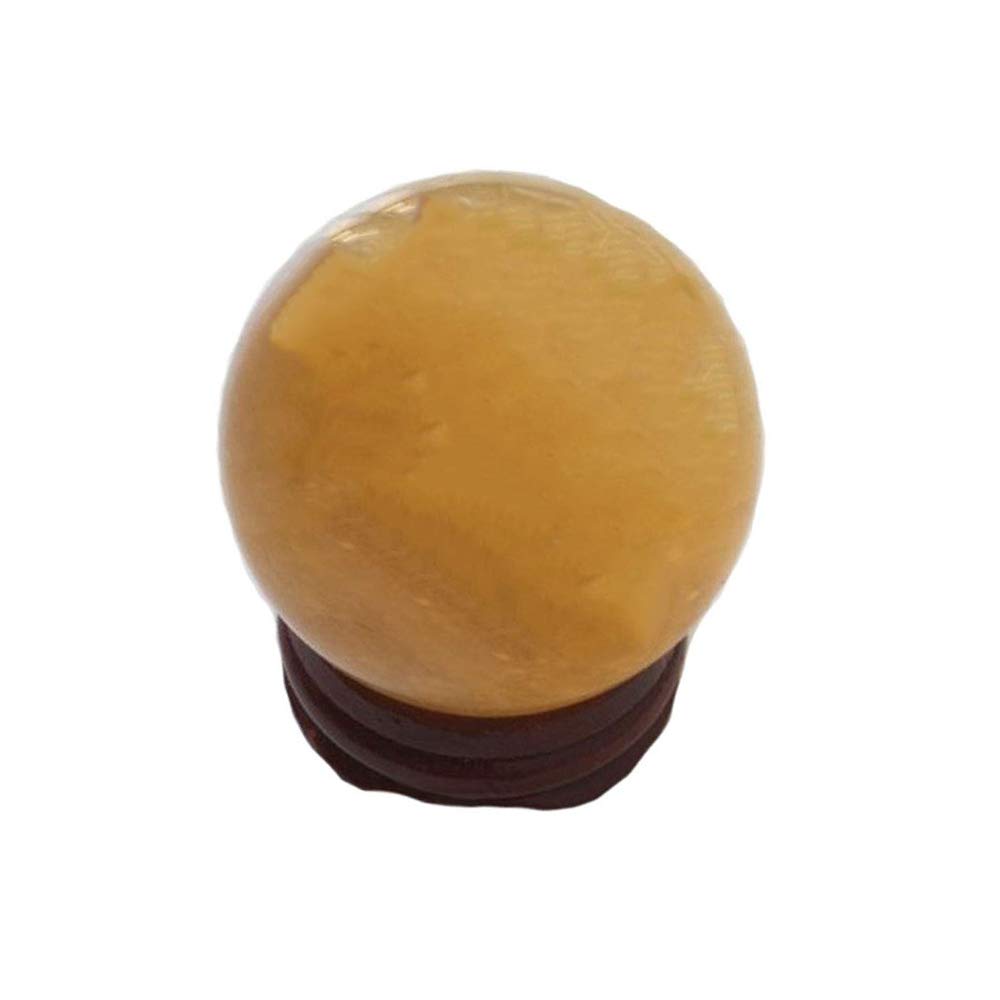 Feng Shui Natural Citrine Crystal Sphere Ball - Feng Shui Crystal for Wealth and Success