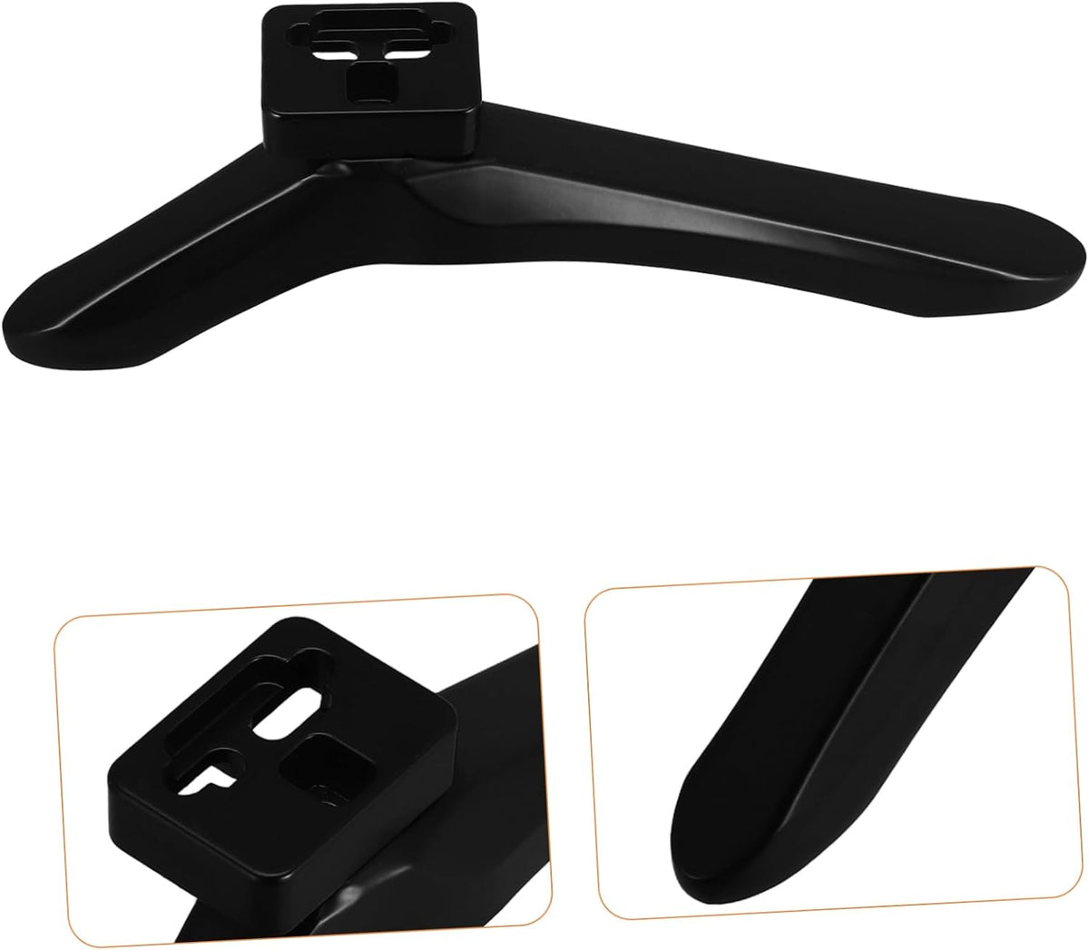 Mobestech 1pair Adjustable Tv Stand Base Legs Tabletop Pedestal Bracket for Various Monitor Easy to Install