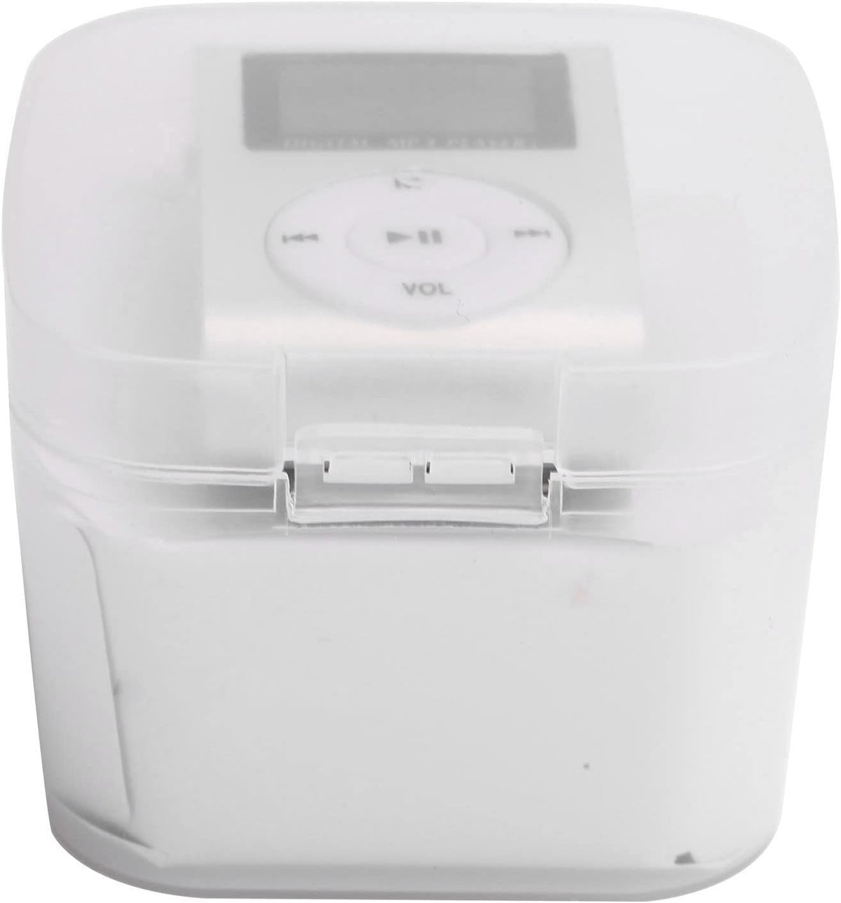 SALALIS MP3 32GB Music Player with Clip, USB & LCD Screen, Supports Memory Card, Earphone & USB Cable (Silver)