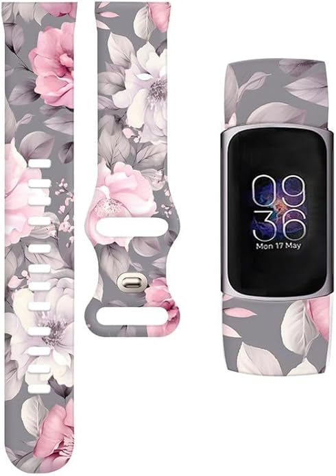 Sport Bands Compatible with Charge 6 /Charge 5 for Women Men,Soft Waterproof Replacement Straps Wristbands for Charge Advanced Fitness Tracker