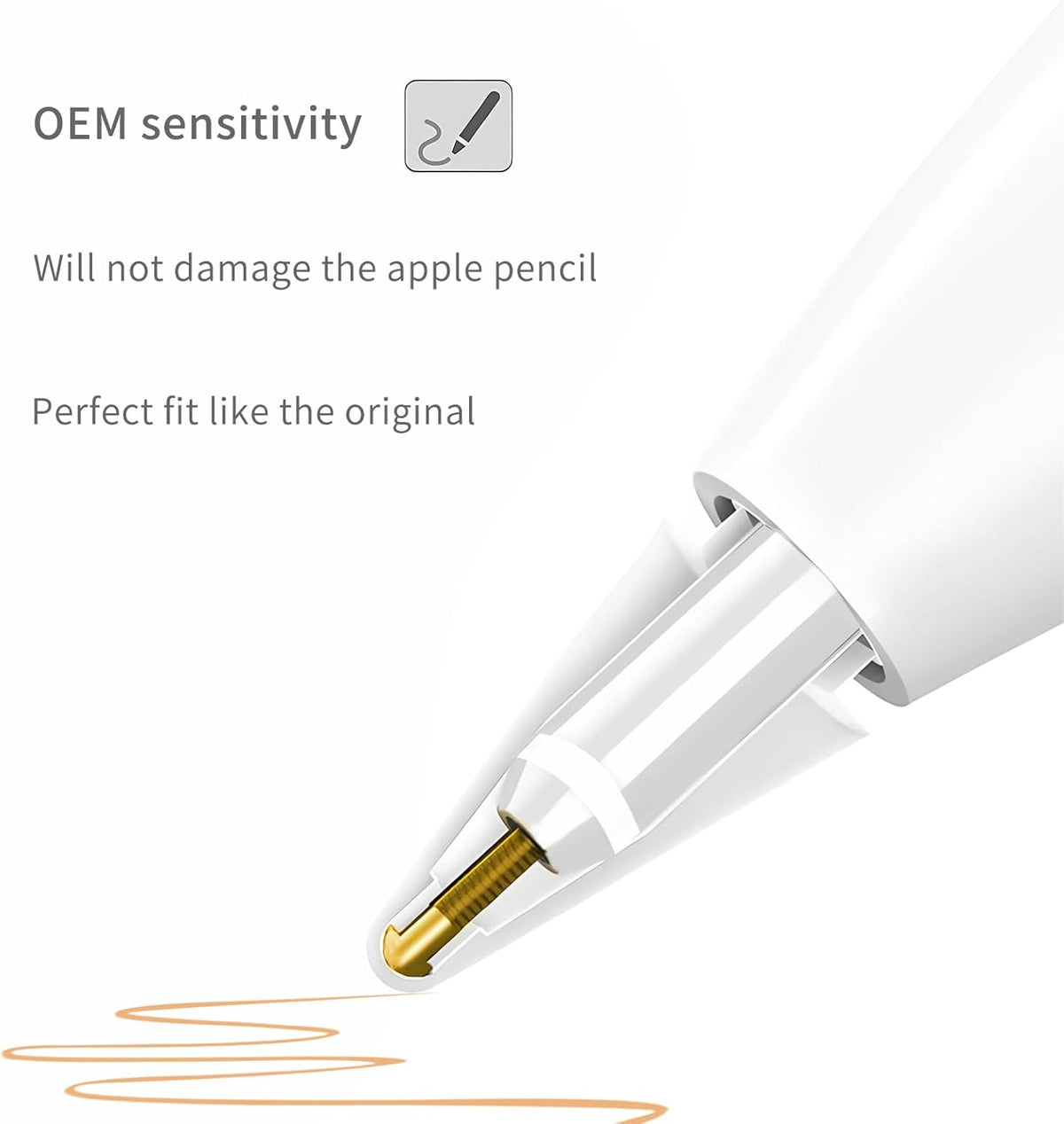 Abiarst 1st/2nd 2/1 (20-Pack) Replacement Tips Compatible with Apple Pencil Gen, Pencil Nibs for iPad Pro Pencil Gen