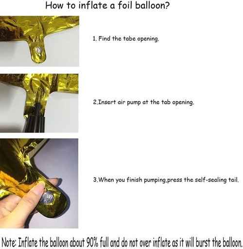 GOER Jumbo Number 10 Balloons - 42 Inch Black Foil Helium Balloons for 10th Birthday & Anniversary