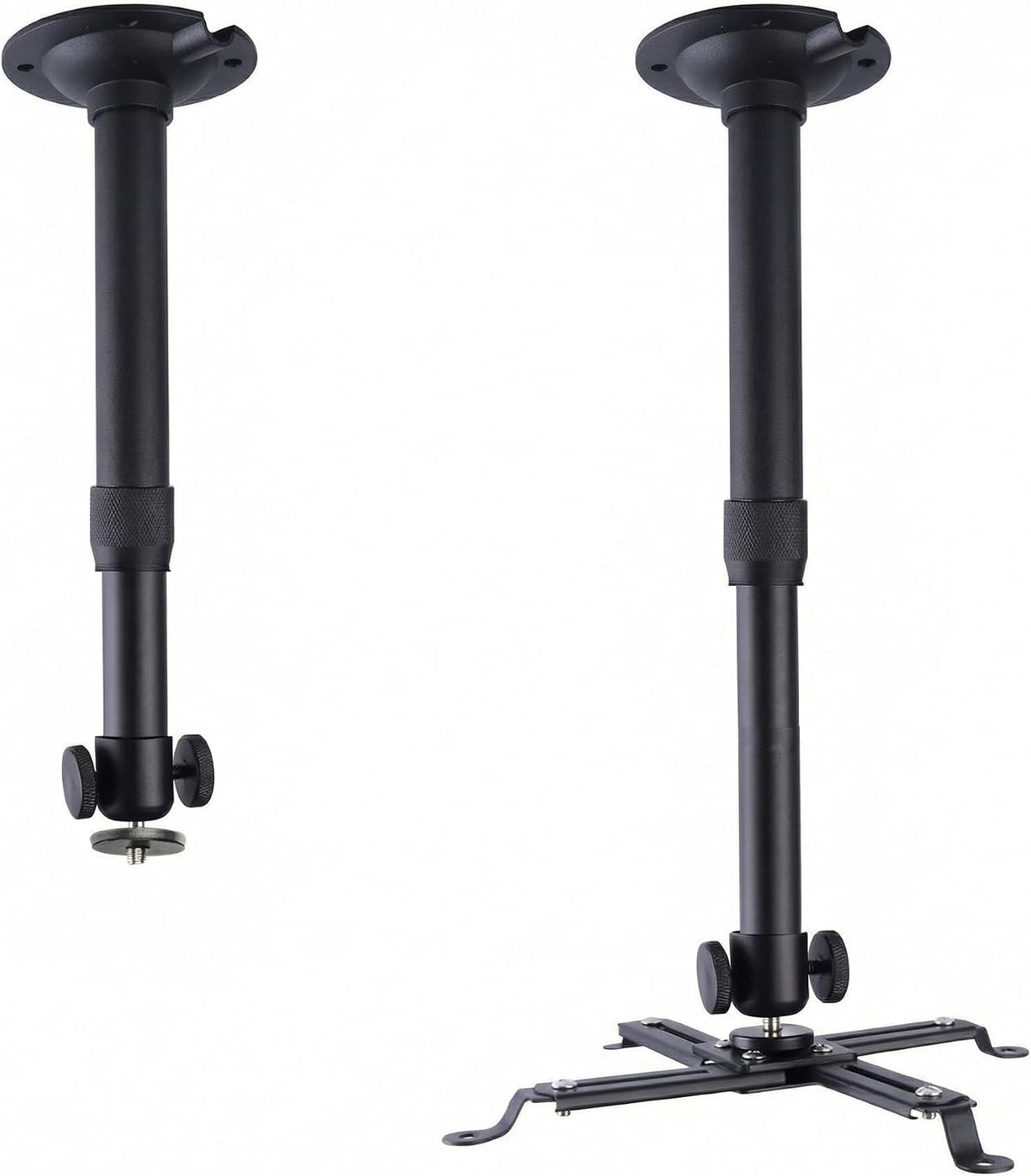 DAWASAPAT -Inch Projector Ceiling Mount with New Gimbal, Adjustable Length Projector Mount, Screw, Compatible with Most