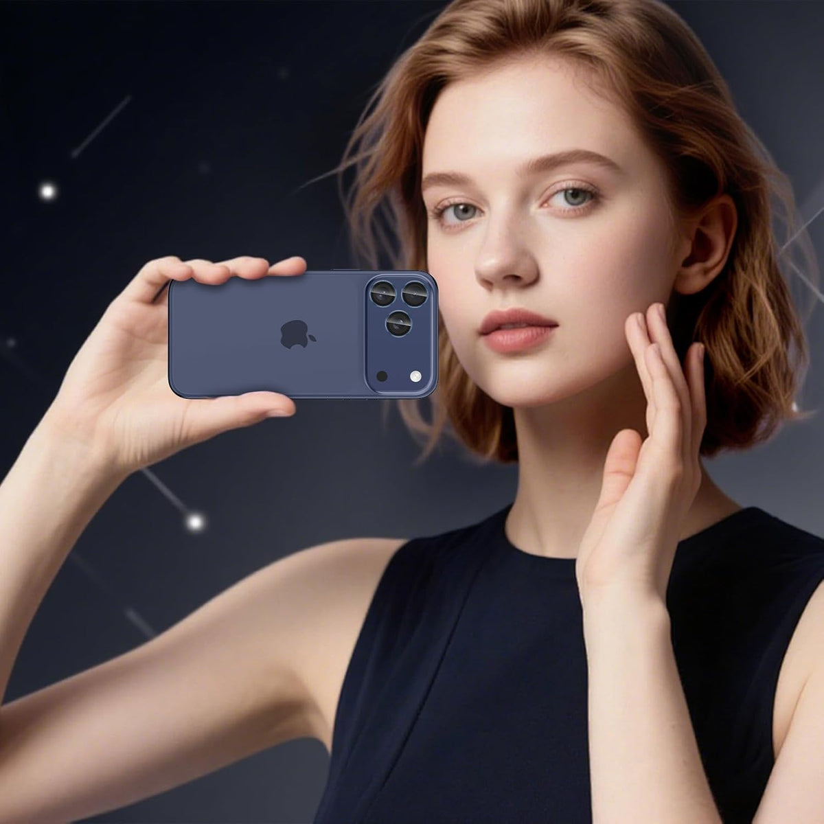 Casetego 17 17 Protector,9H for iPhone Pro Max/iPhone Pro Camera Lens Hardness,Scratch Resistant,Ultra-thin Tempered