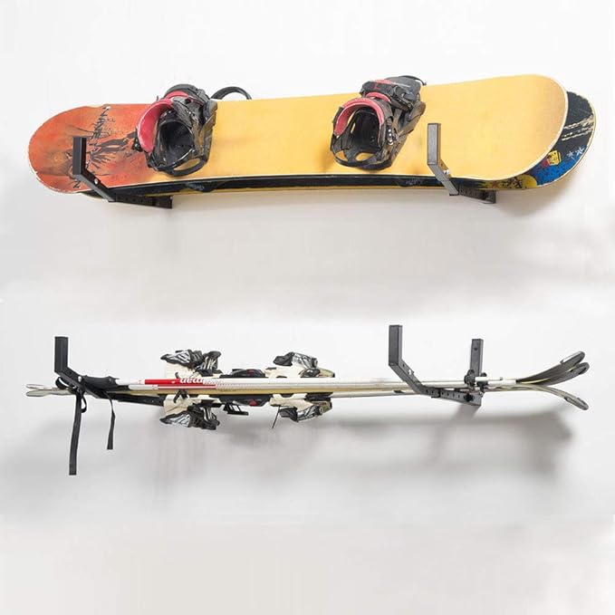 Wallmaster Kayak Storage Hooks Hangers, Adjustable Kayak Garage Storage Rack Wall Mount Heavy Duty Hooks for Canoe, Kayak, Paddle Board, Surfboard, Snowboard