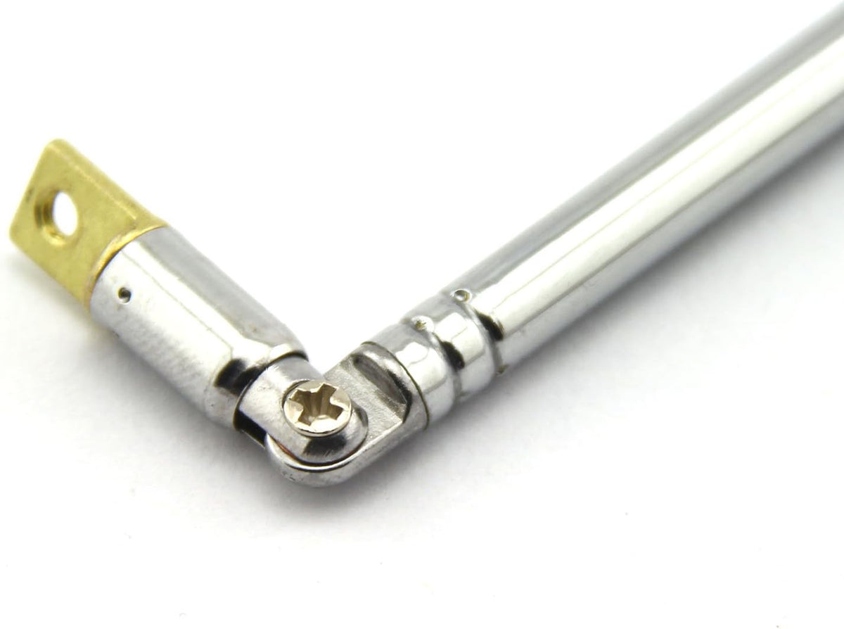 E-outstanding 1 62.5cm 24.6" 4 Pair AM FM Radio Universal Antenna, Length Section Telescopic Stainless Steel