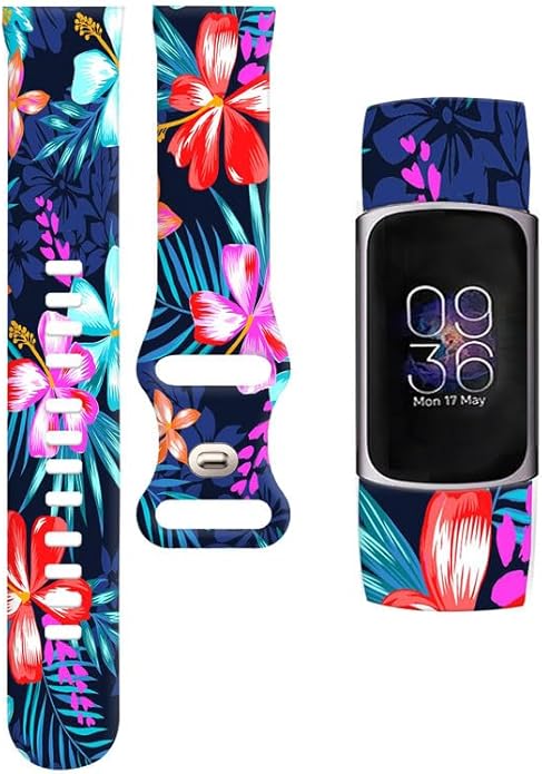 Sport Bands Compatible with Charge 6 /Charge 5 for Women Men,Soft Waterproof Replacement Straps Wristbands for Charge Advanced Fitness Tracker