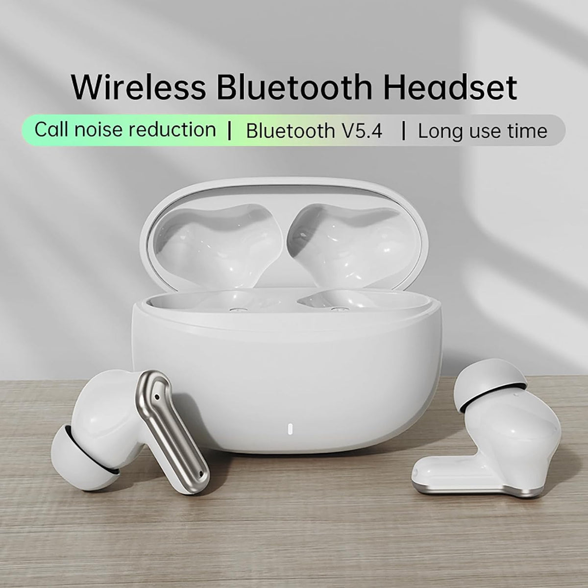 SRICH 30H IPX7 Wireless Bluetooth Earbuds, Playtime HiFi Stereo, Waterproof with Noise Cancelling Mic, Lightweight