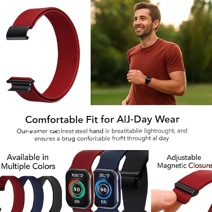 EDUFRO HANDMADE PLUSH GIFTS & HEARTFELT MESSAGES Comfortable Nylon Replacement Strap for Fitness Tracker Sport Watch Band ??Compatible with Whoop Strap 5.0