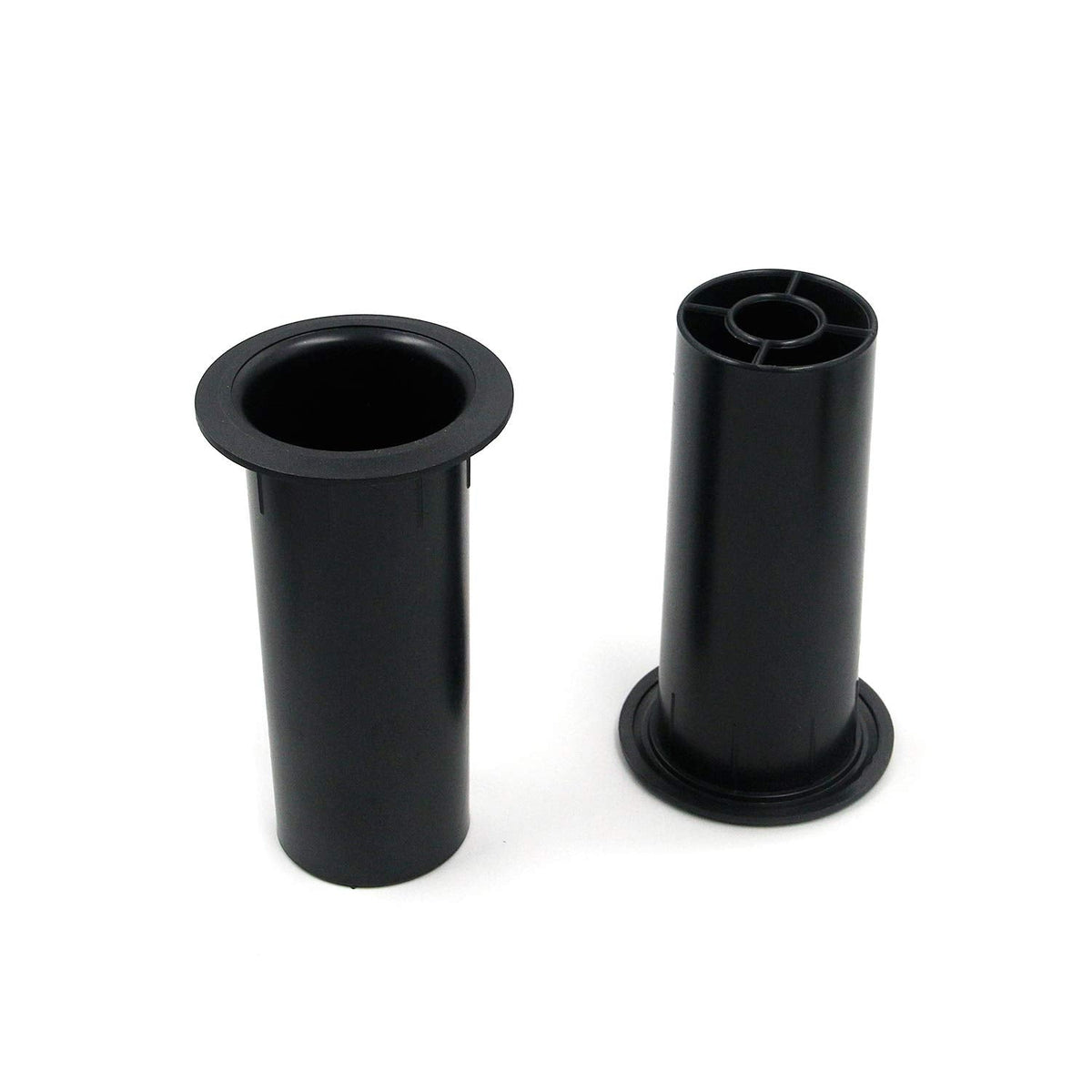 Geesatis 4 pcs Speaker Port Tubes 4.72" x 2" ABS Speaker Box Bass Air Port, Black