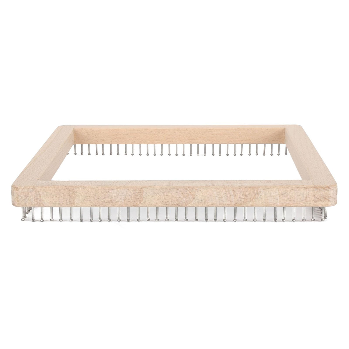 Wooden Knitting Looms for Blankets Square, DIY Hand Crafted Chunky Yarn Looms Board for Hat Scarf Socks Sweater Beech Wood & Stainless Steel (30 * 30cm)
