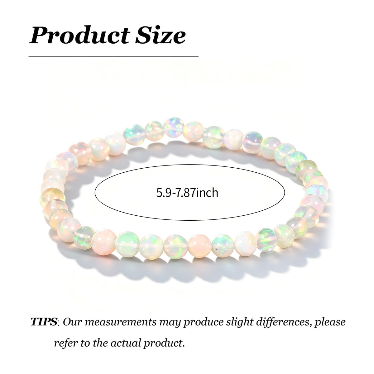Embtrem Opal Menopause Bracelet for Women Natural Healing Crystal Bracelet for Anxiety Relief & Stress Reduction Health-Focused Gemstone Jewelry for Emotional Balance