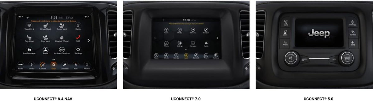 2017-2018 8.4 Inch, 9H LFOTPP Car Navigation Screen Protector for Compass Uconnect Tempered Glass Hardness Car