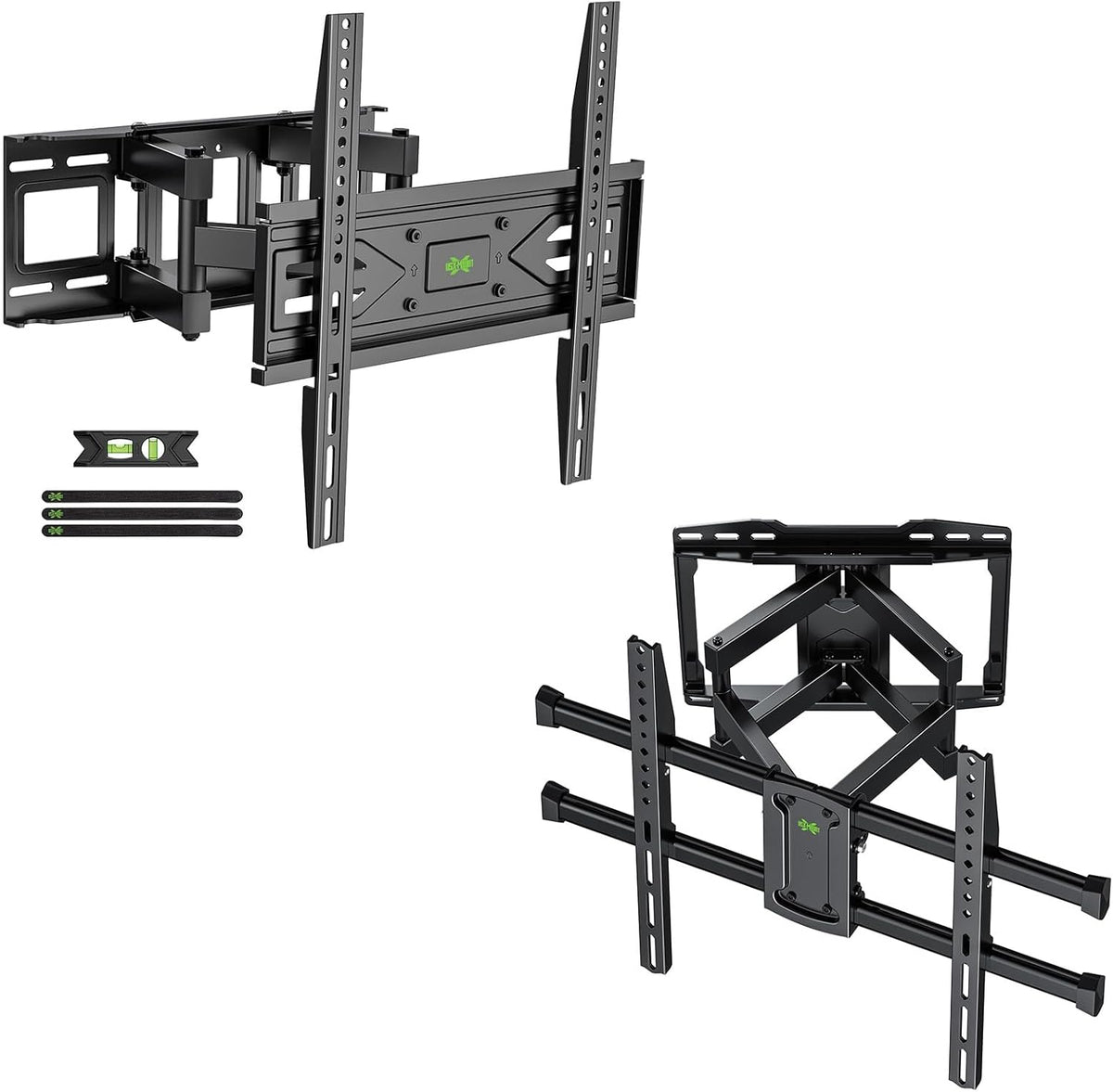 USX MOUNT Full Motion TV Wall Mount - Fits 32-70 Inch TVs | Adjustable & Swivel Design