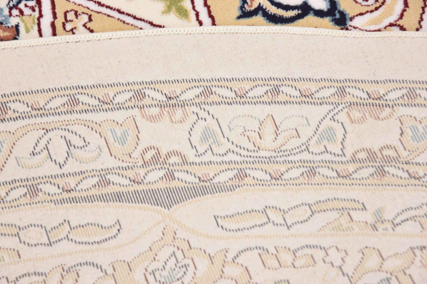 Unique Loom Narenj Collection Area Rug - Adams (10' Round Ivory/Burgundy)