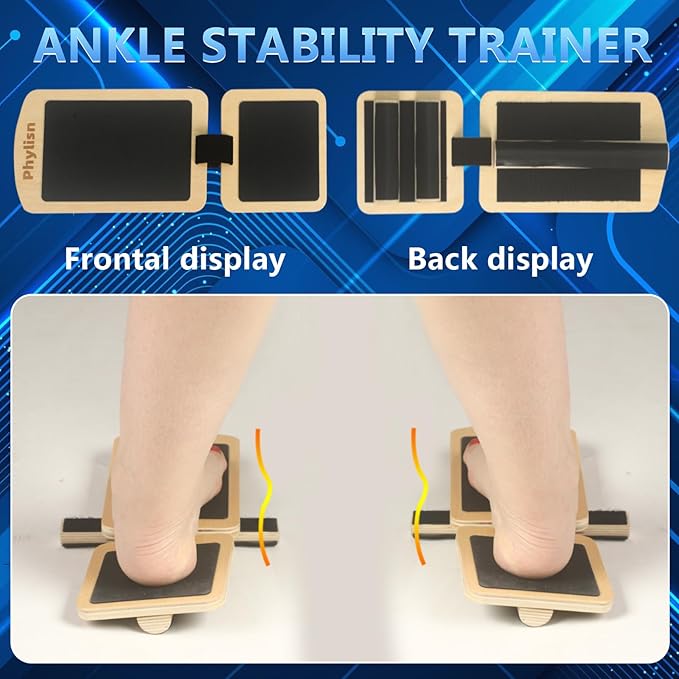 Ankle Foot Strengthener Exerciser Balance Board for Sprained Ankle,Foot Balance Stability Training,Plantar Fasciitis with Instruction & Video
