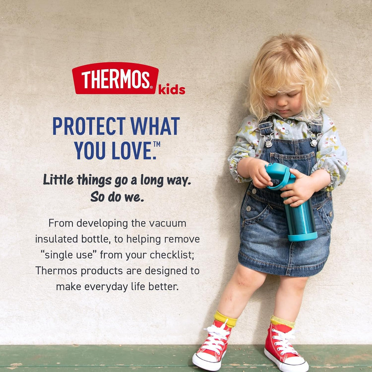 THERMOS FUNTAINER Water Bottle - 12 Ounce Kids Stainless Steel Vacuum Insulated with Straw | Colorful Rainbows