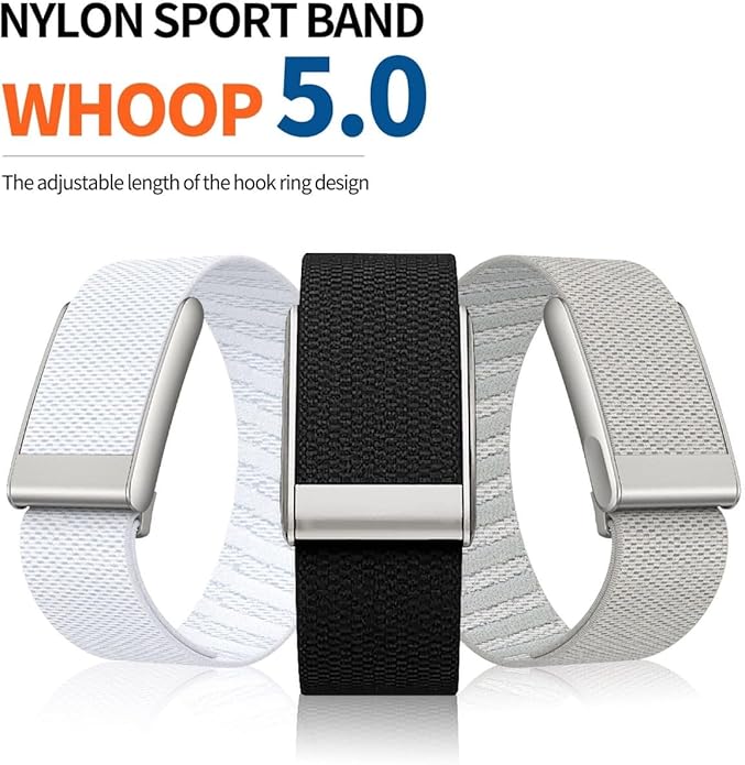 Nylon Soft Band Compatible with WHOOP 5.0, One, Peak, and Life | Adjustable, Durable & Secure Fit Strap | NOT for Gen 4