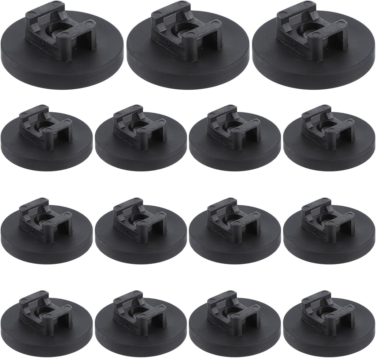 15 Pcs Magnetic Zip Tie Mount Base Black Magnetic Cable Clips Wire Holder Multipurpose Cable Ties Mount Wire Clips