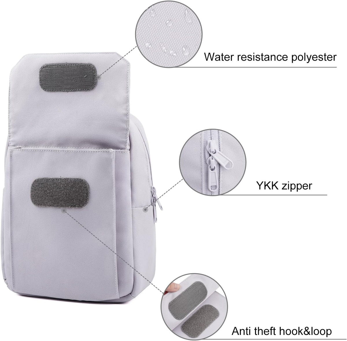Backpack TULLIO Camera Bag Crossboy Camera Sling Chest Bag Waterproof for DSLR SLR Mirrorless Camera Waterproof