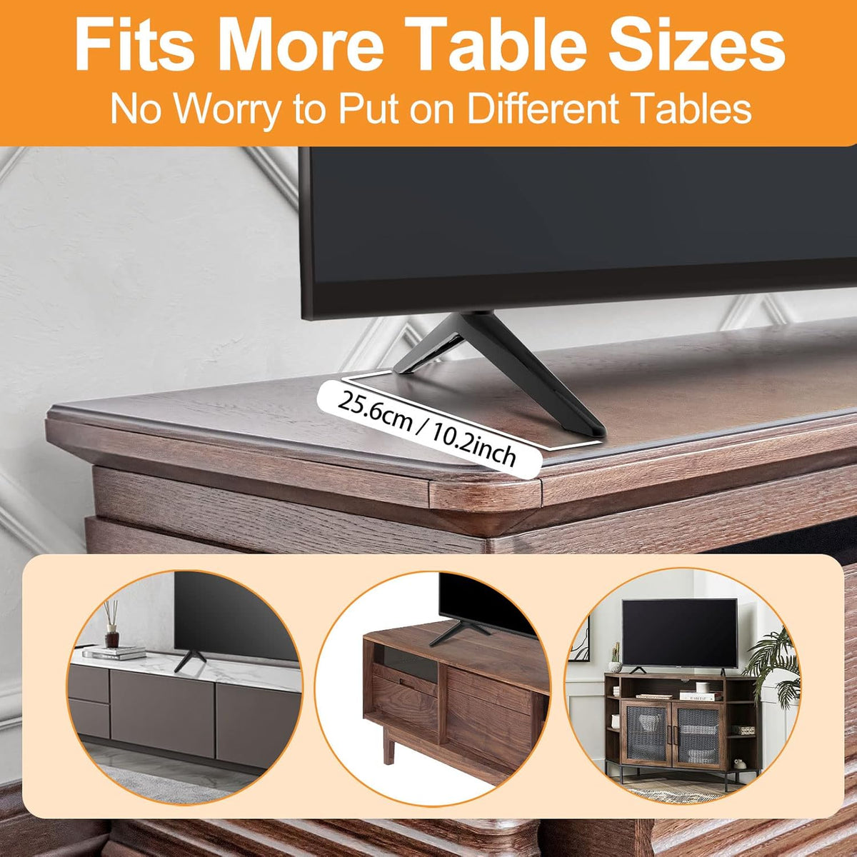 Yaotieci 42" 50" 100068372 100007147 TV Stand Legs for Onn Smart Tv - Only for TV with Screws, Please Check TV Models