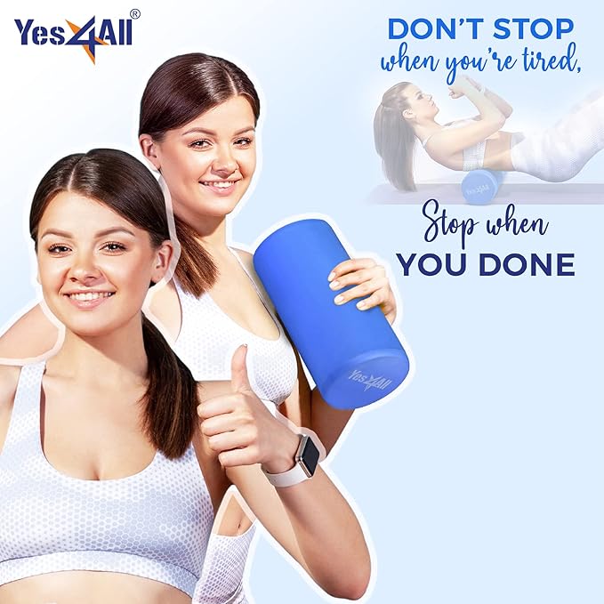 Yes4All EVA Firm Foam Roller for Back - Round Back Roller for Exercise, Yoga & Pilates 12/18/24/36 inch