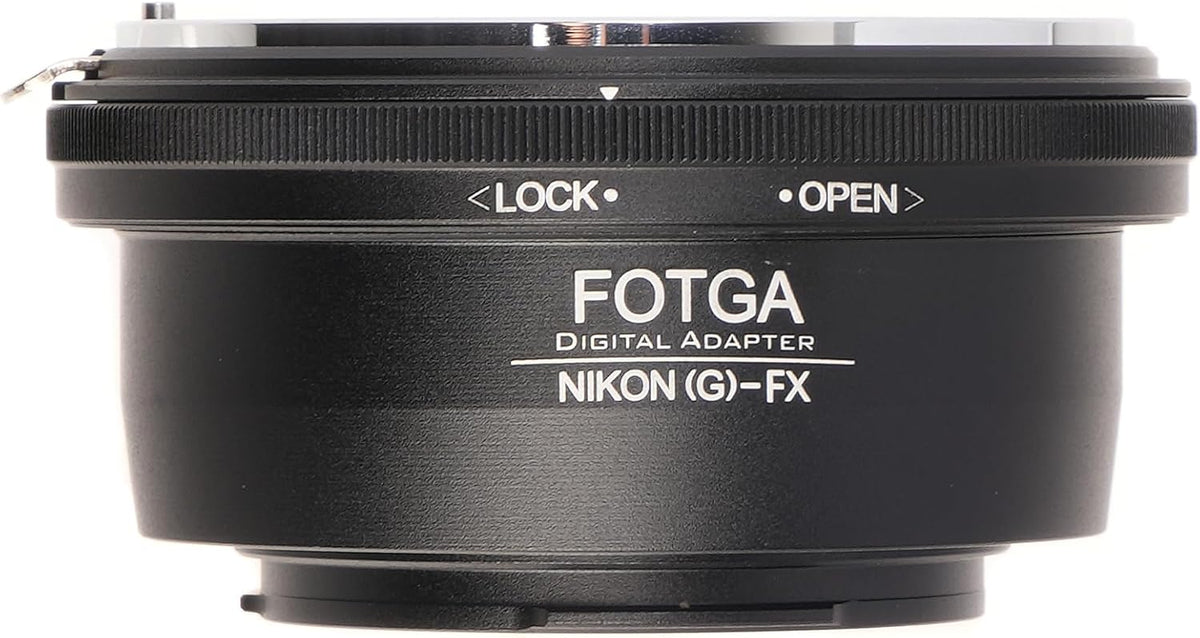 FocusFoto X-H2,X-H2S,X-T5,X-T4,X-E4,X-T200,X-A20,X-T30 II,X-Pro3,X-S10,X-S20,X-E2S FOTGA AI(G)-FX Adapter for Nikon