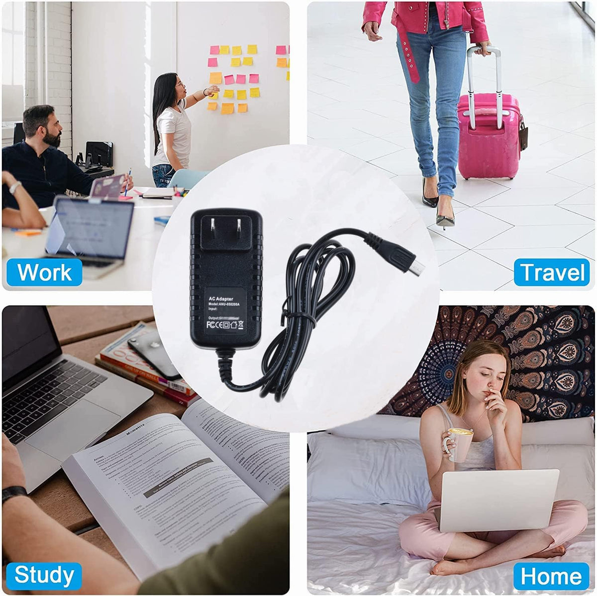 Dysead Q2n AC DC Adapter Charger for Zoom Handy Video Recorder Power Supply