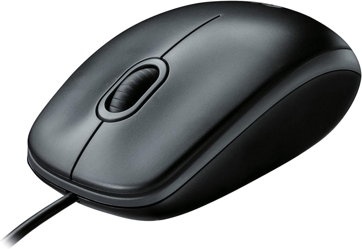 Logitech B100 Optical USB Mouse - Efficient Black Design