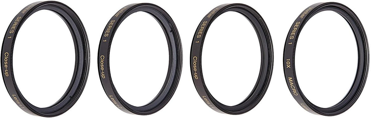 Vivitar +1 +2 +4 +10 Set (58mm) Close-Up Macro Filter with Pouch