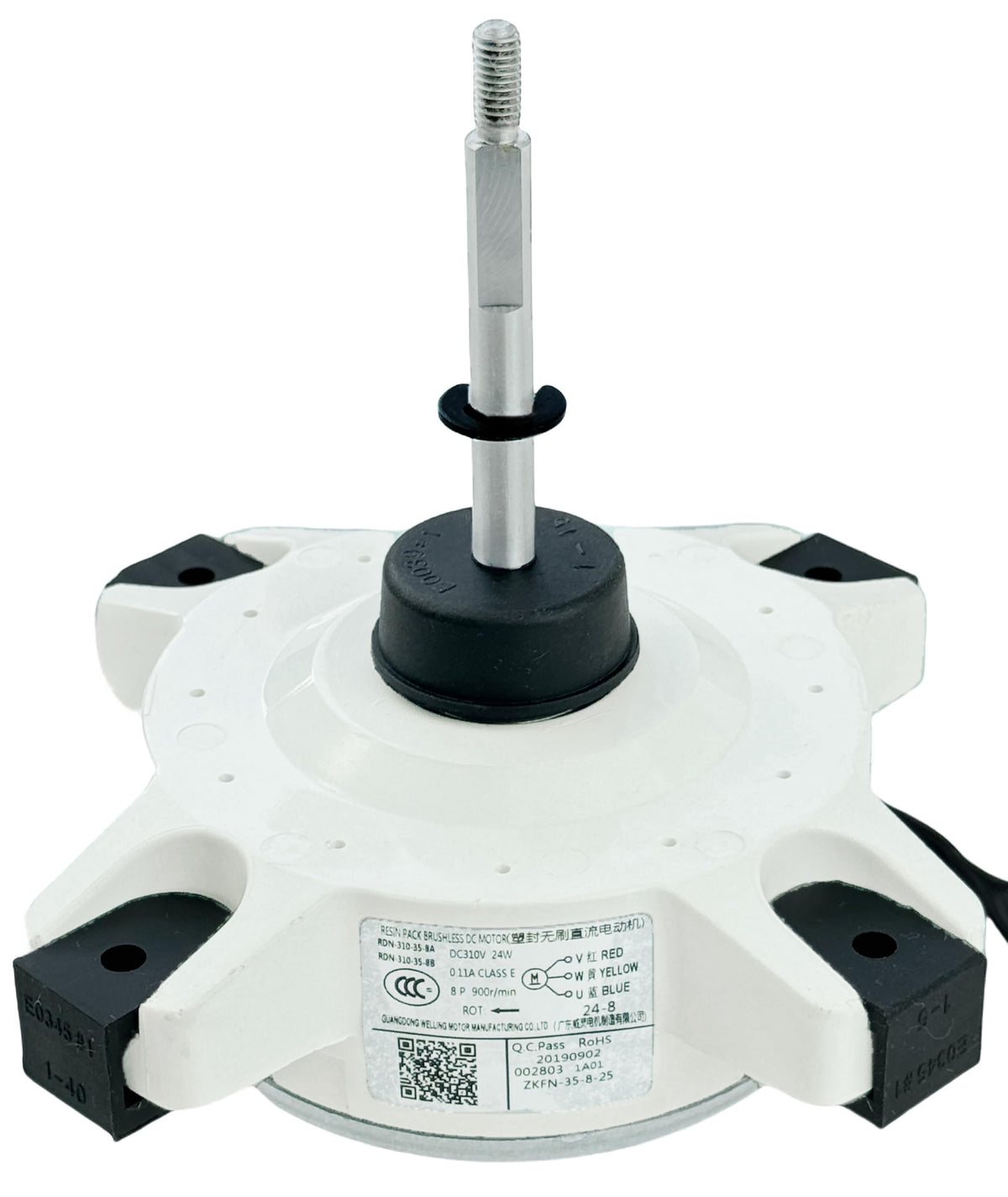 RDN-310-35-8A/B Air Conditioner Fan Motor Brushless DC Motor DC310V 24W 0.11A 900r/min Compatible for AUX Air Conditioner,External Fan Motor Replacement