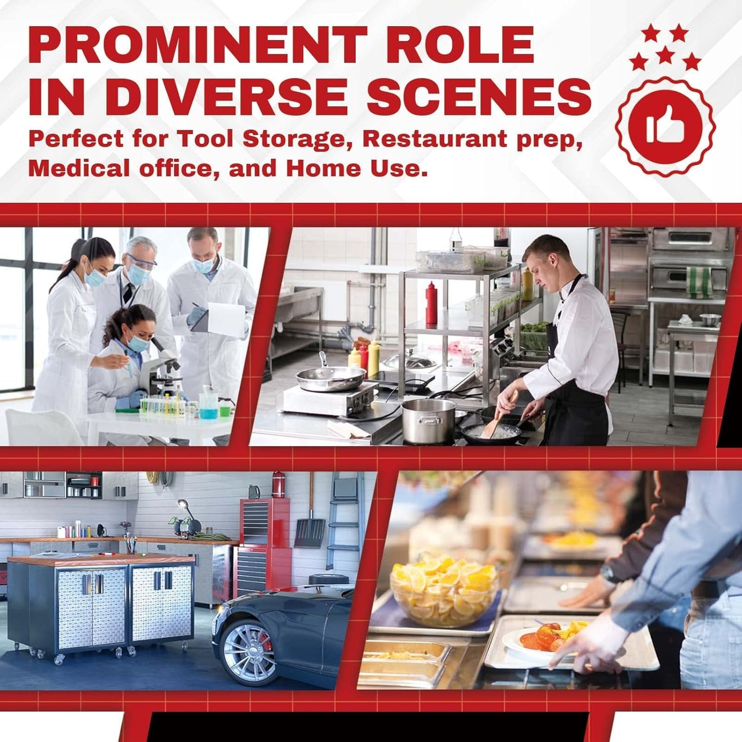 DuraSteel 30x36 NSF Stainless Steel Cart Work Table - Heavy Duty Rolling Food Prep Table Countertop Island - Metal Utility Cart on Wheels Caster, Grill Stand Storage Outdoor Kitchen Tables Bar Top