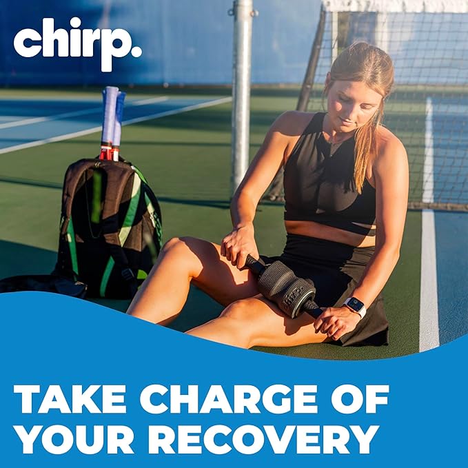 Chirp 3-in-1 Muscle Roller - Customizable Recovery Massager for Targeted Deep Tissue Massage, Pressure Point Relief for Back and Legs, Durable Foam Roller Supports up to 500 lbs, 4 x 4 x 24 inches
