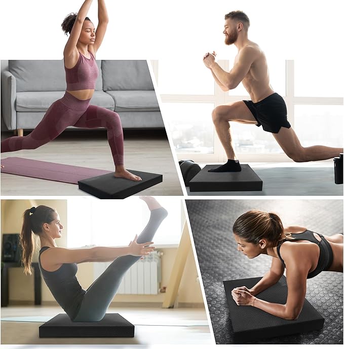 Professional Foam Balance Pad, Large Balance Pads for Physical Therapy, Foam Balance Board for Rehabilitation Stability Workout Knee and Ankle Exercise Strength Training