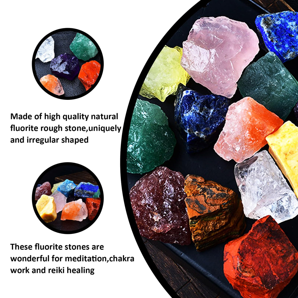Raw Crystals, Large 1.2-2.0" Healing Crystal Natural Rough Stones for Intuition,Chakra,Meditation,Decoration,Polishing,Energy Work (Zebra Agate, 3.5oz-1.2-2.0"raw Crystals)