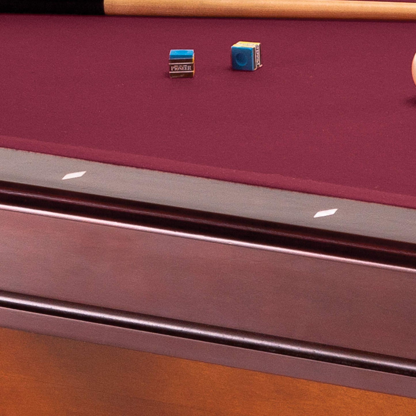 Fat Cat Reno 7.5 Foot Pool Table, Billiard Table with Accuslate Surface, K66 Bumpers, Dark Cherry Finish, Includes Cues and Balls
