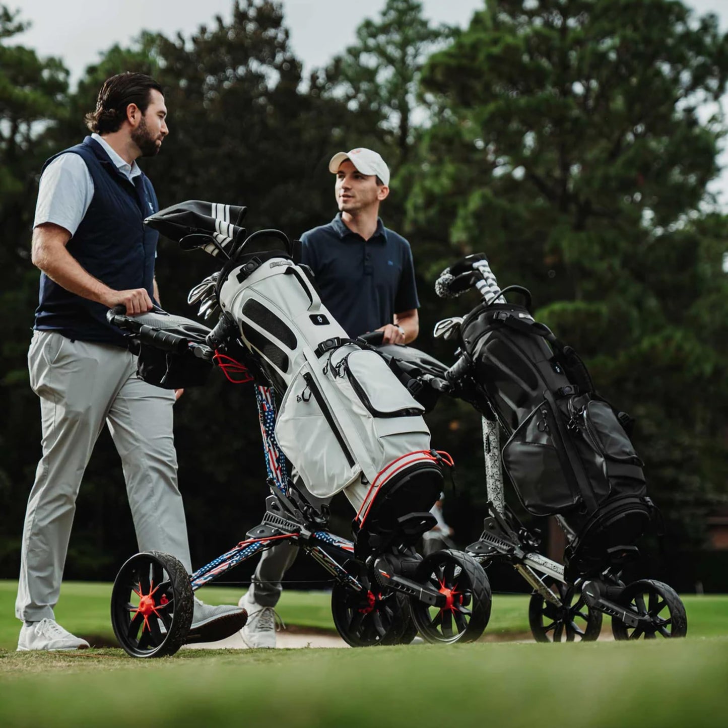 Bag Boy Nitron Golf Push Cart, Pink/Wine