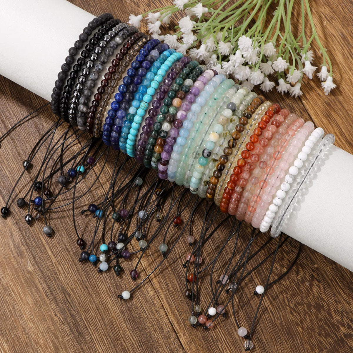 Citrine Anklets for Women Beach Boho Ankle Waterproof Citrine Anklet Bracelets Adjustable Beaded Ankle Bracelet Plus Size Anklets Gemstone Anklet Jewelry Gift for Her