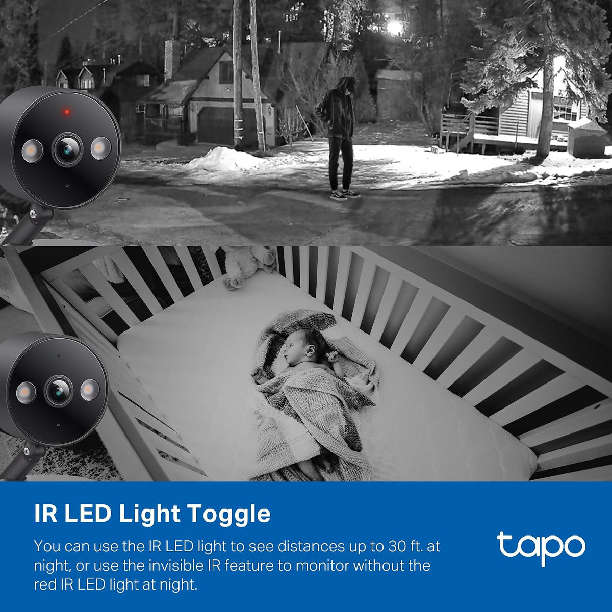 Tapo 2K+ IP66 C121 Indoor/Outdoor Wired Security Camera - Person/Pet/Vehicle Detection, Baby Monitoring, Color Night