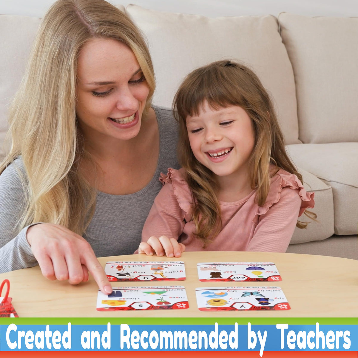 THE BAMBINO TREE Phonics Flash Cards - Learn to Read in 20 Phonic Stages - Education for Kids Ages 4-8 Kindergarten 1st 2nd Grade