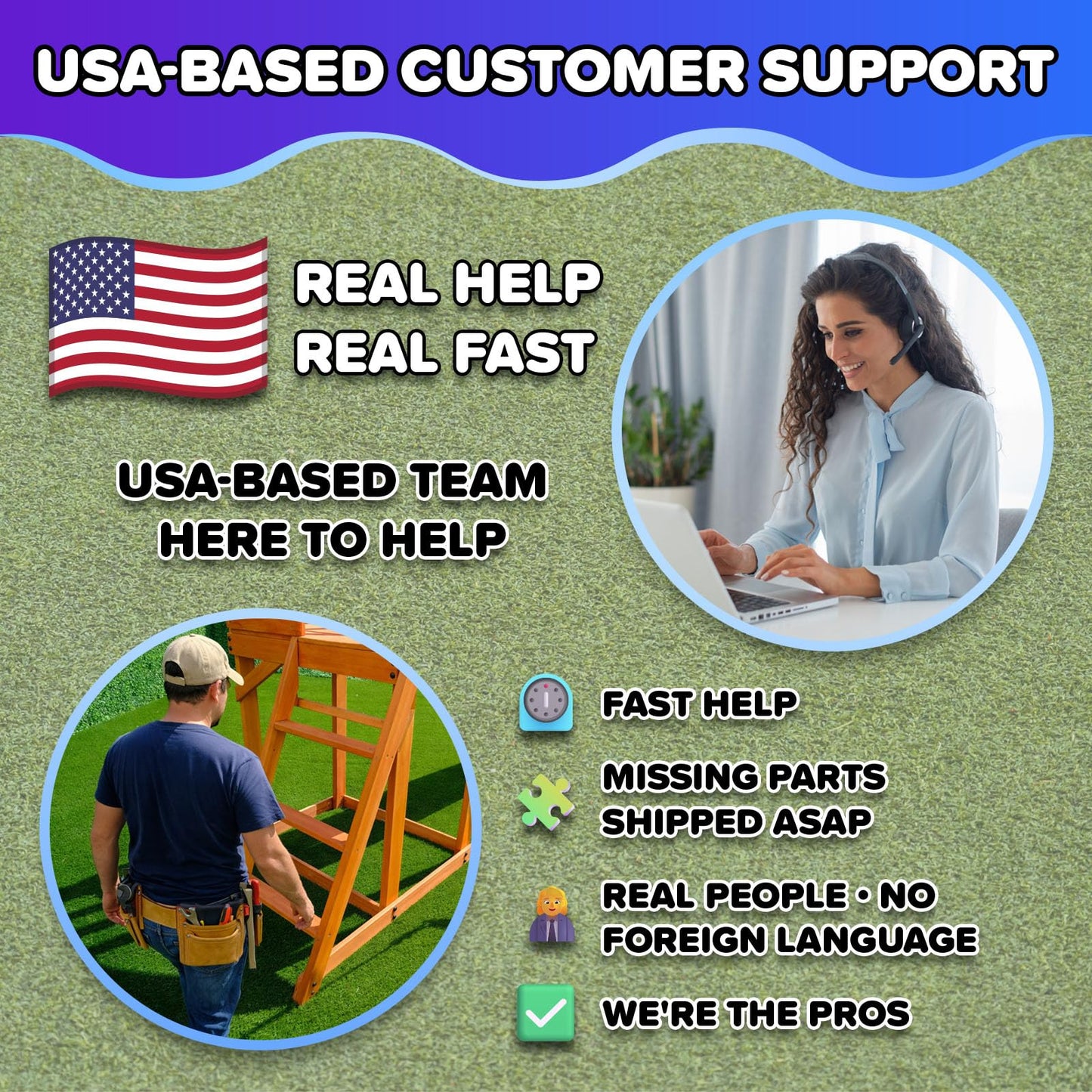 Sportspower Swing Climb and Glide Metal Swing Set 6 in 1: Heavy-Duty A-Frame, Belt Swing, Glider, Saucer, Climbing & Net Ladders (Green)