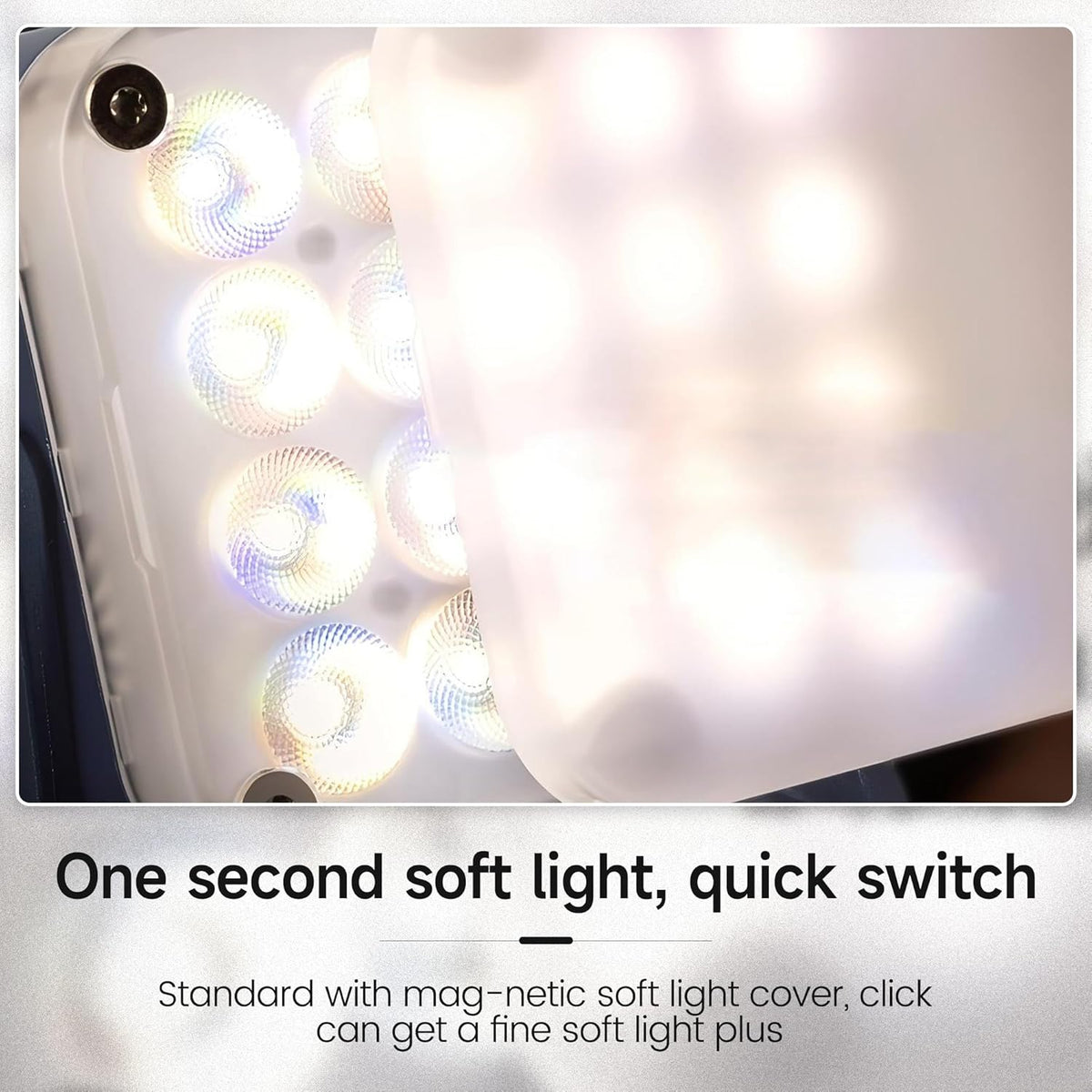 NANLITE Pico Portable LED Fill Light Full Color RGB, Snap-On Attachment for Phone/Camera Photography, Live Streaming