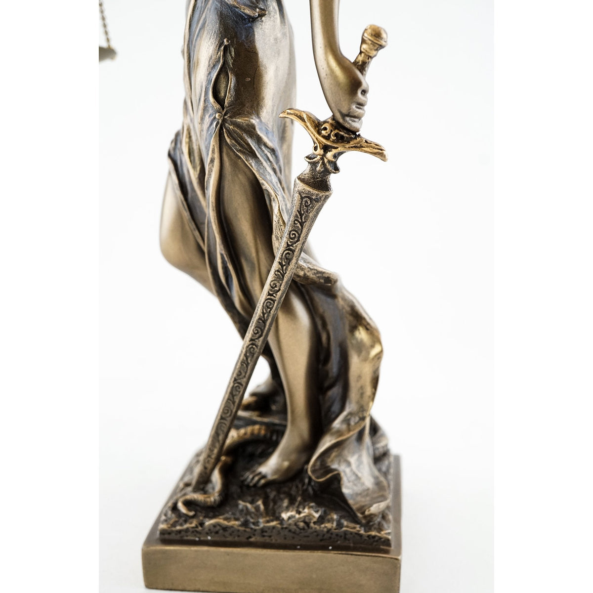 Top Collection Bronze Finish Lady Justice 12.5 Inch Statue Sculpture