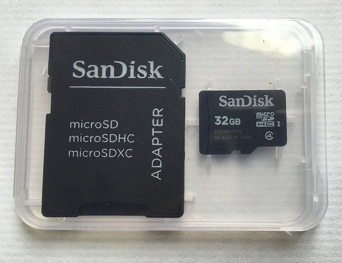 Sandisk 32GB 4 MicroSDHC High Speed Class Card with MicroSD to SD Adapter