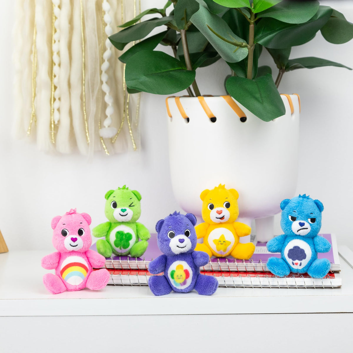 Micro Teenies - Care Bears 3" Micro Plush 5-Pack Treasure Box - Cheer, Laugh A-Lot, Good Luck, Grumpy and Harmony Bear