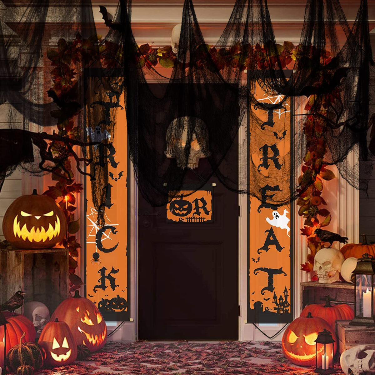 ZeeDix Halloween Black Creepy Cloth 79 x 400in Giant Spooky Cheesecloth Decoration Scary Gauze Cloth for Halloween Party Supplies Haunted Houses Outdoor Yard Home Wall Doorways Decor