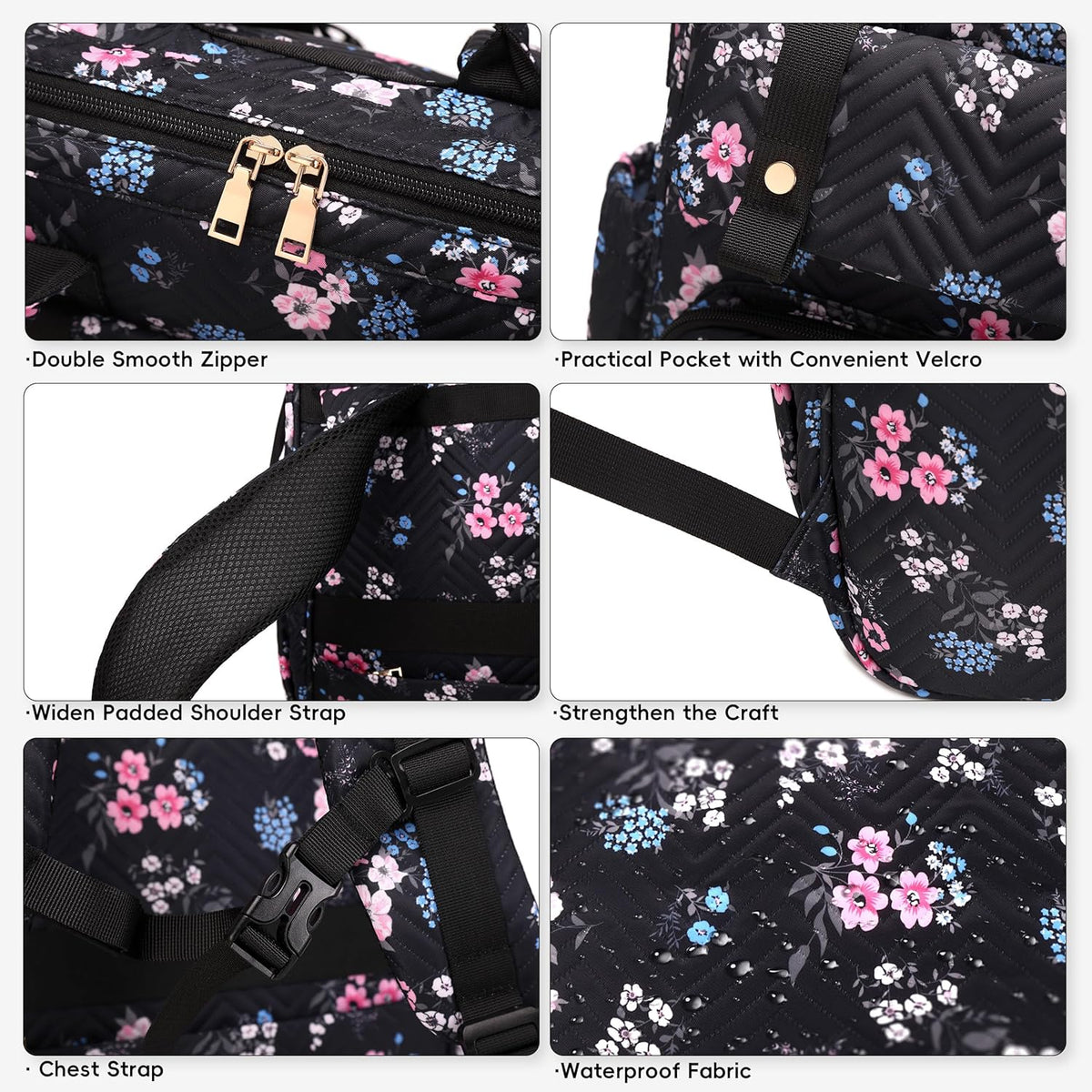 Backpack Commuter Daypack 15.6 Inch Hidds Laptop Purse for Women, Work Business College School Computer Bag Large Girls